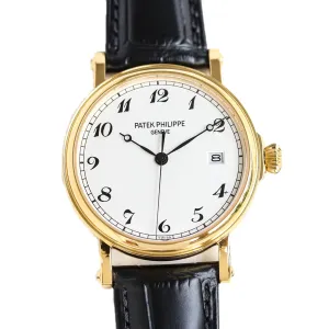 Calatrava 5153 White Dial in Yellow Gold