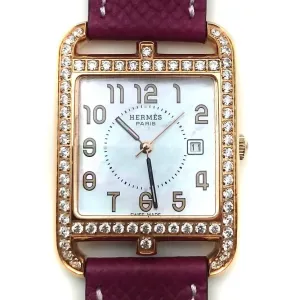 Cape Cod GM Quartz Rose Gold with Diamond Bezel on Violet Epsom Leather Strap